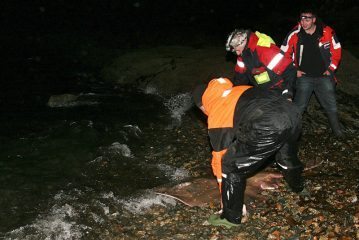 three anglers return a Harris common skate