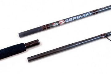 the butt and mid sections of the Abu Conolon Travel Combo rod