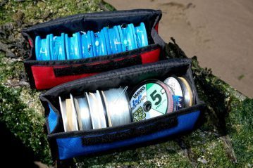 Ian Golds Rig & Spool Case with spools and rigs