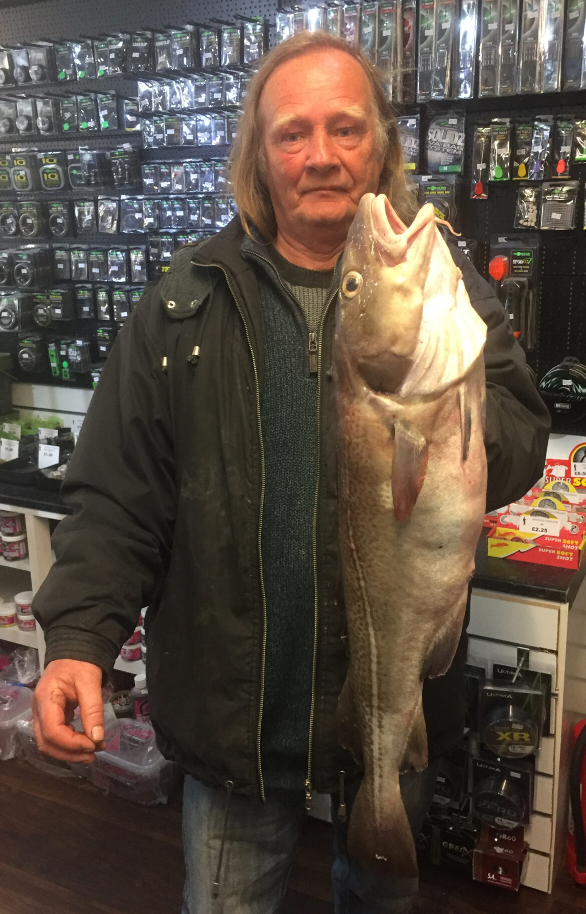 David Playforth with a good North Pier cod