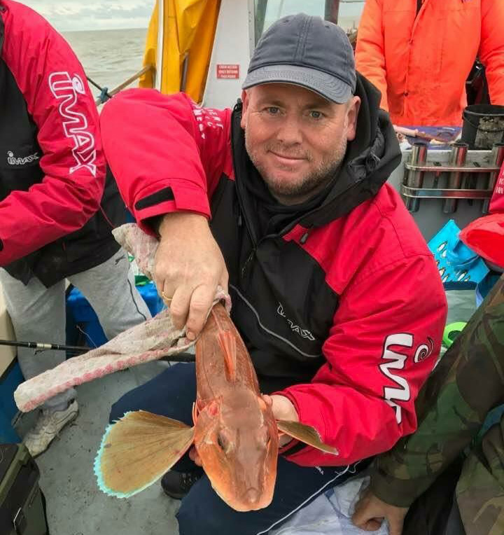 Kevin with his tub gurrnard