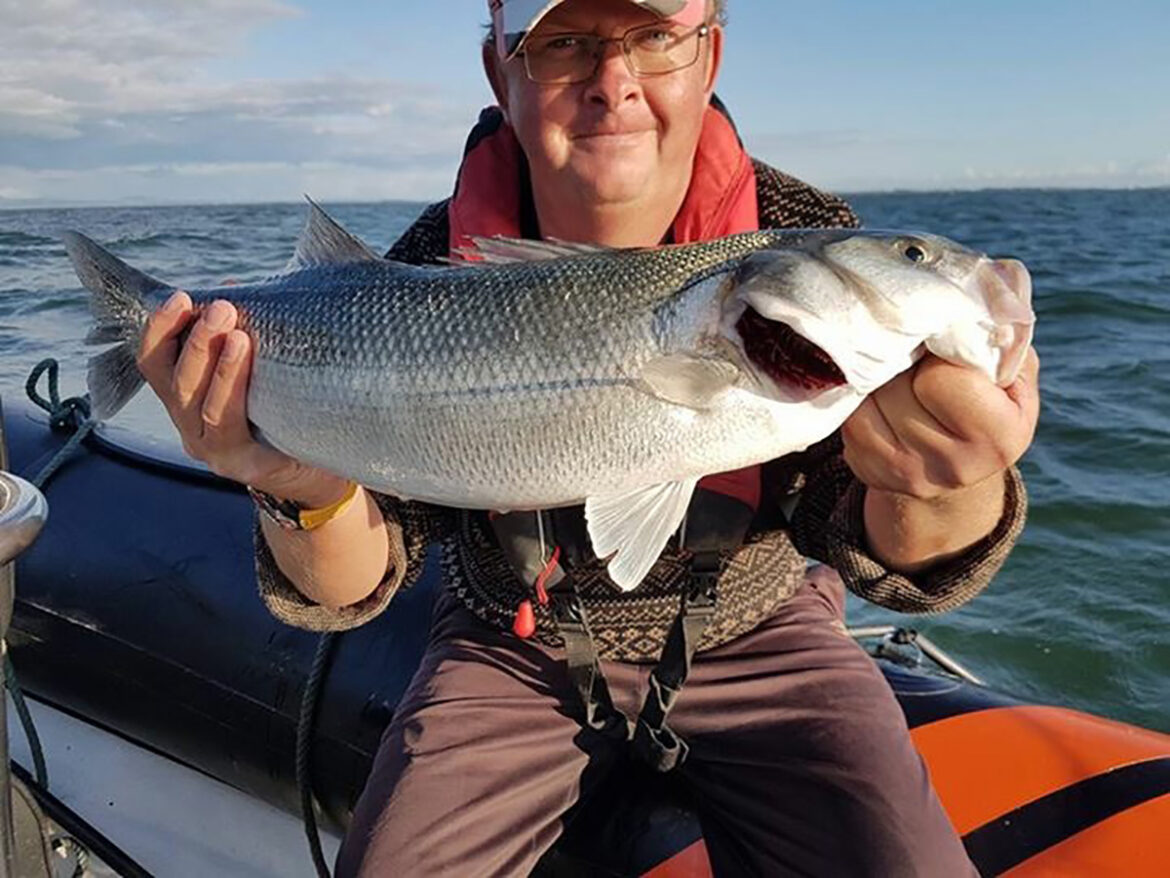 Mark Yule with a bass