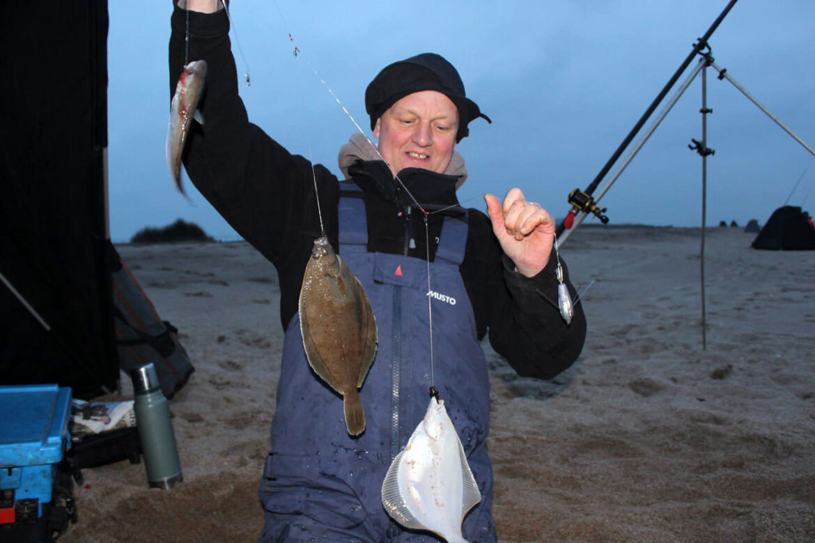 Match winner Karl Nangle with a triple shot