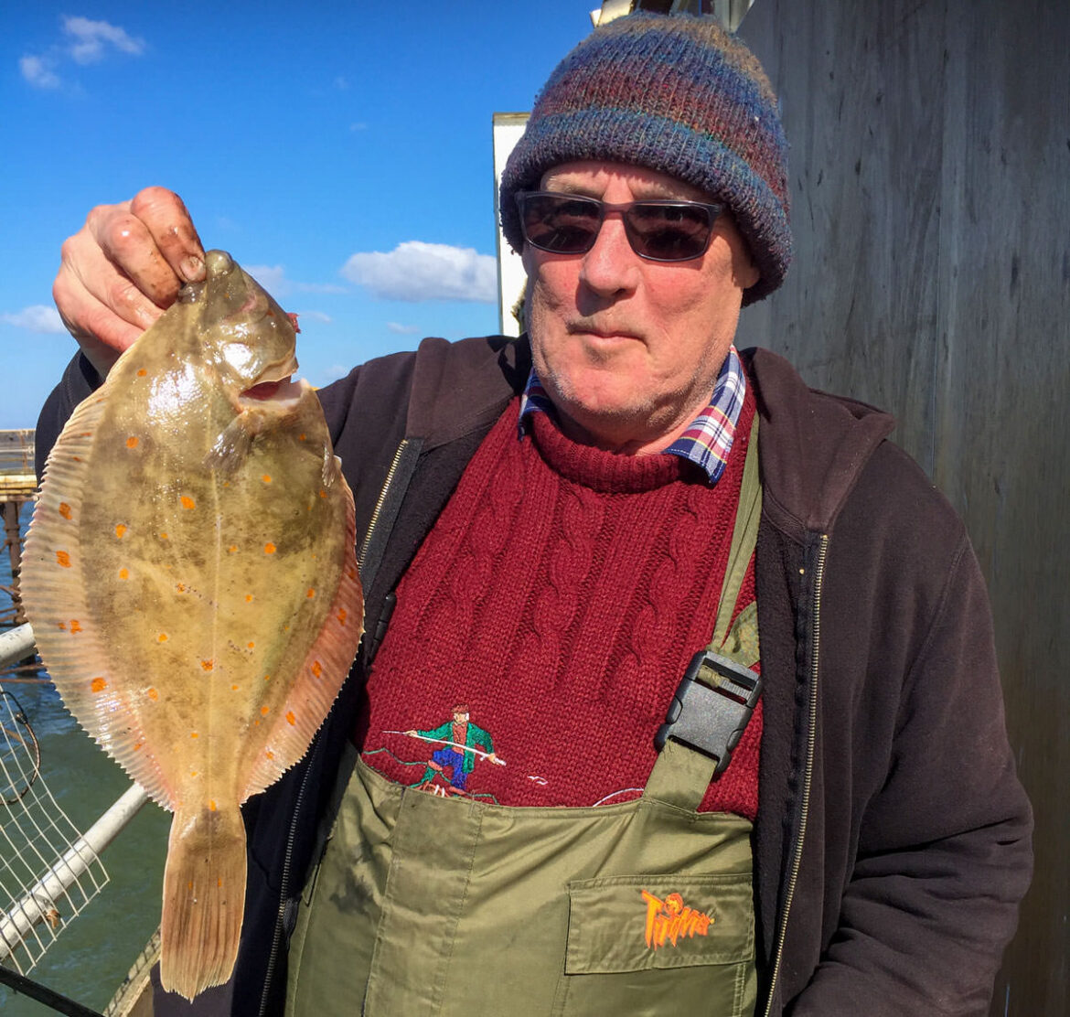 Stan Myerscough with his biggest plaice of the day