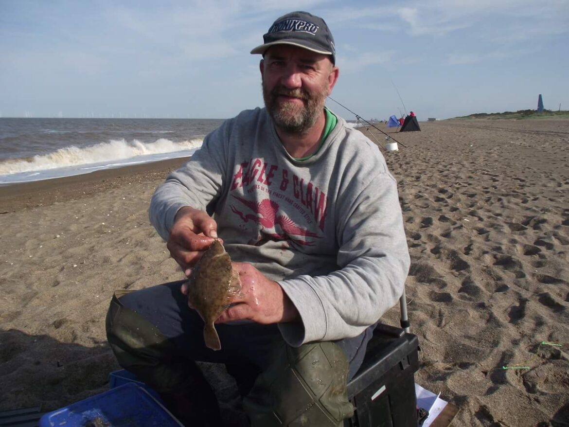 Species hunt winner Paul Marshall with one if his flounders
