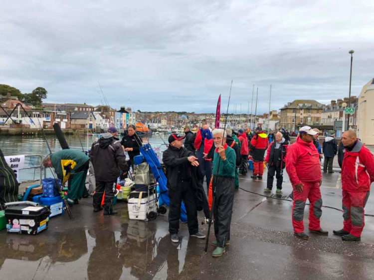 Anglers ready for the off on day one