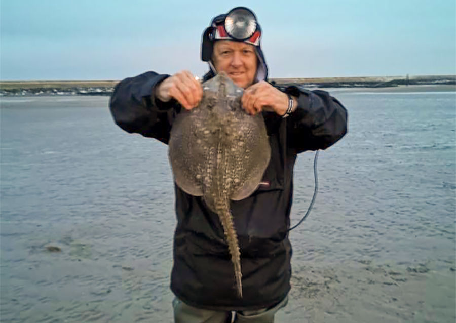 Carl with a ray