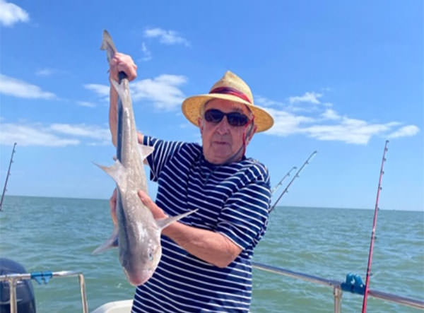 Tim Bird fished from his own boat off the Frinton coastline and landed this fine smooth hound