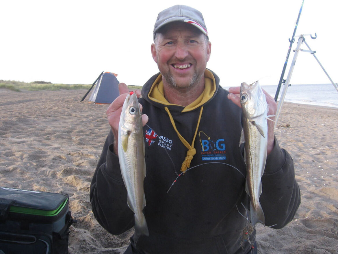 Match winner Adie (hound magnet) Cooper with a second cast whiting double