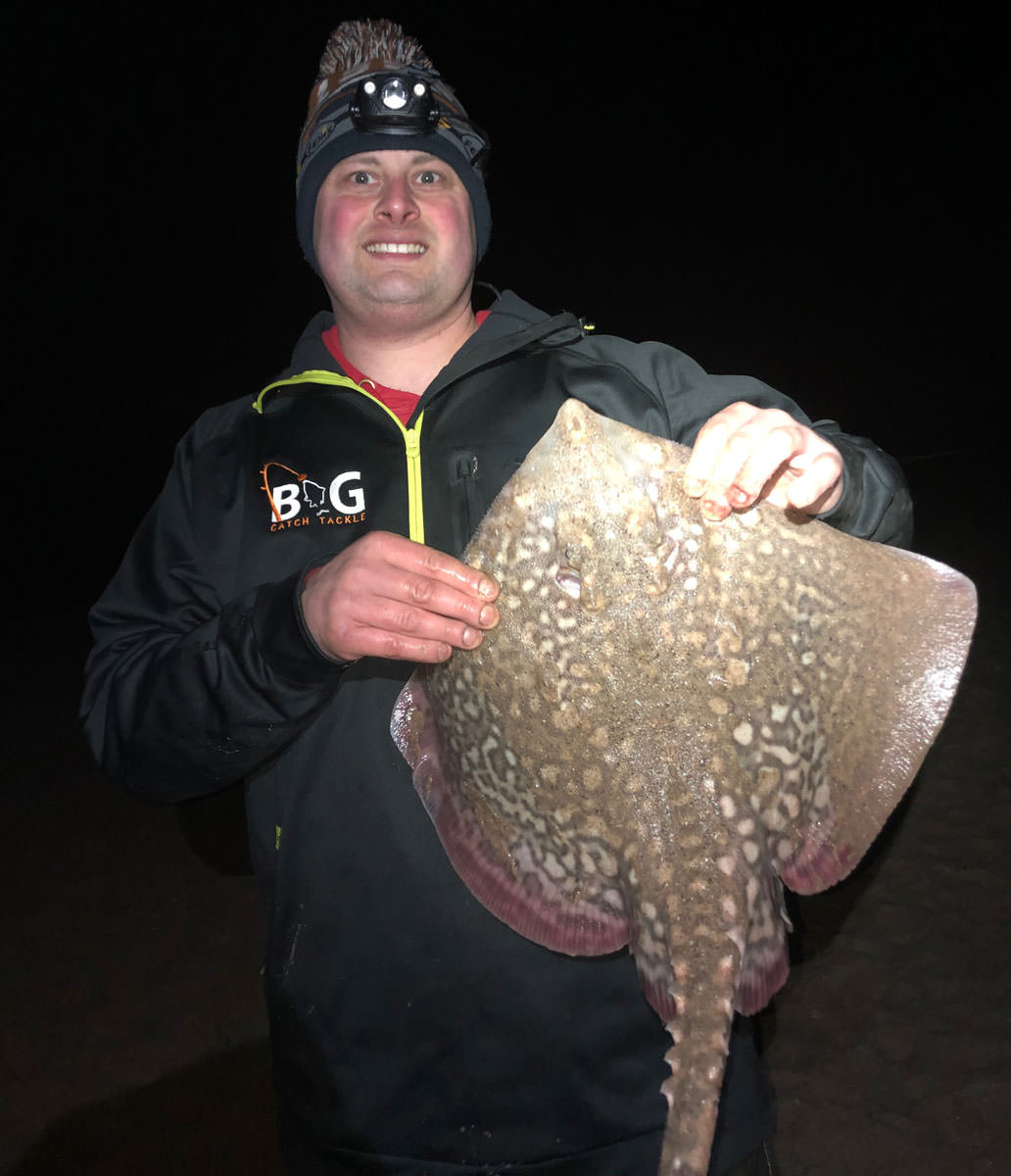 Dan with his 77cm Thornback ray