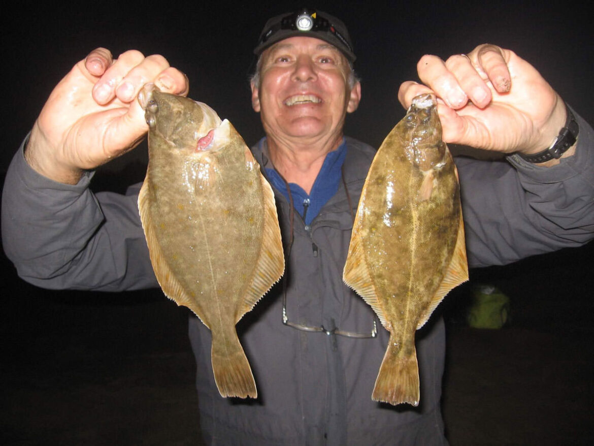 Tony Dunk in second place with his two decent flounders