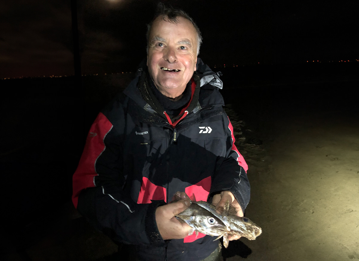Tony Burman in fourth place with over ten meters of fish