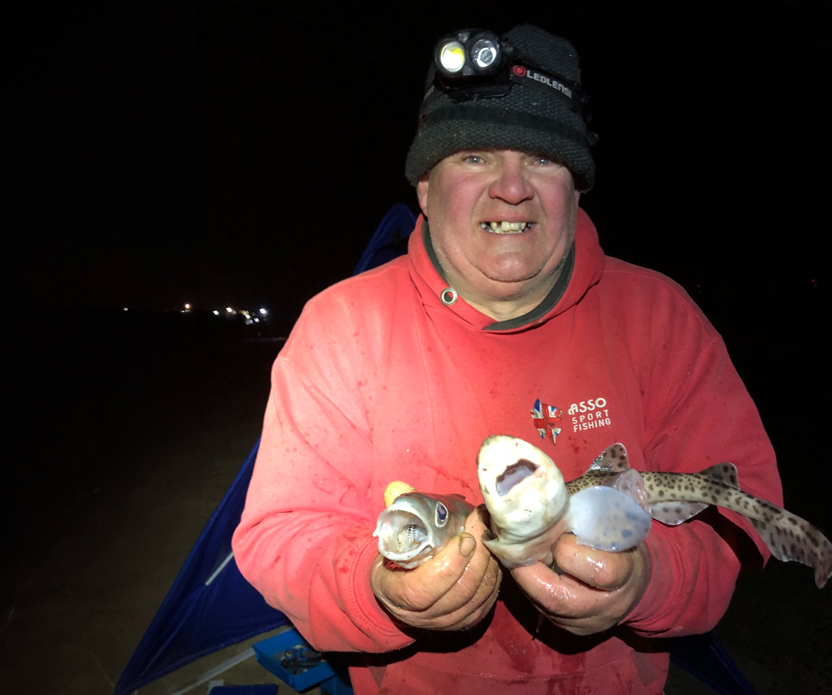 Match winner Dave Shorthouse with a double shot of dogfish and whiting
