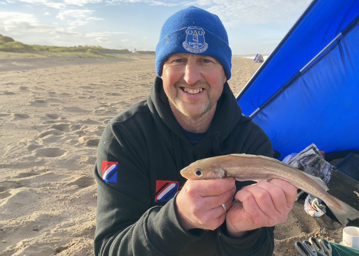 Perseverance paid off for the match winner Adie Cooper, with a 31cm whiting