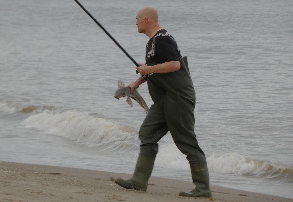 Anthony with his decent hound first cast