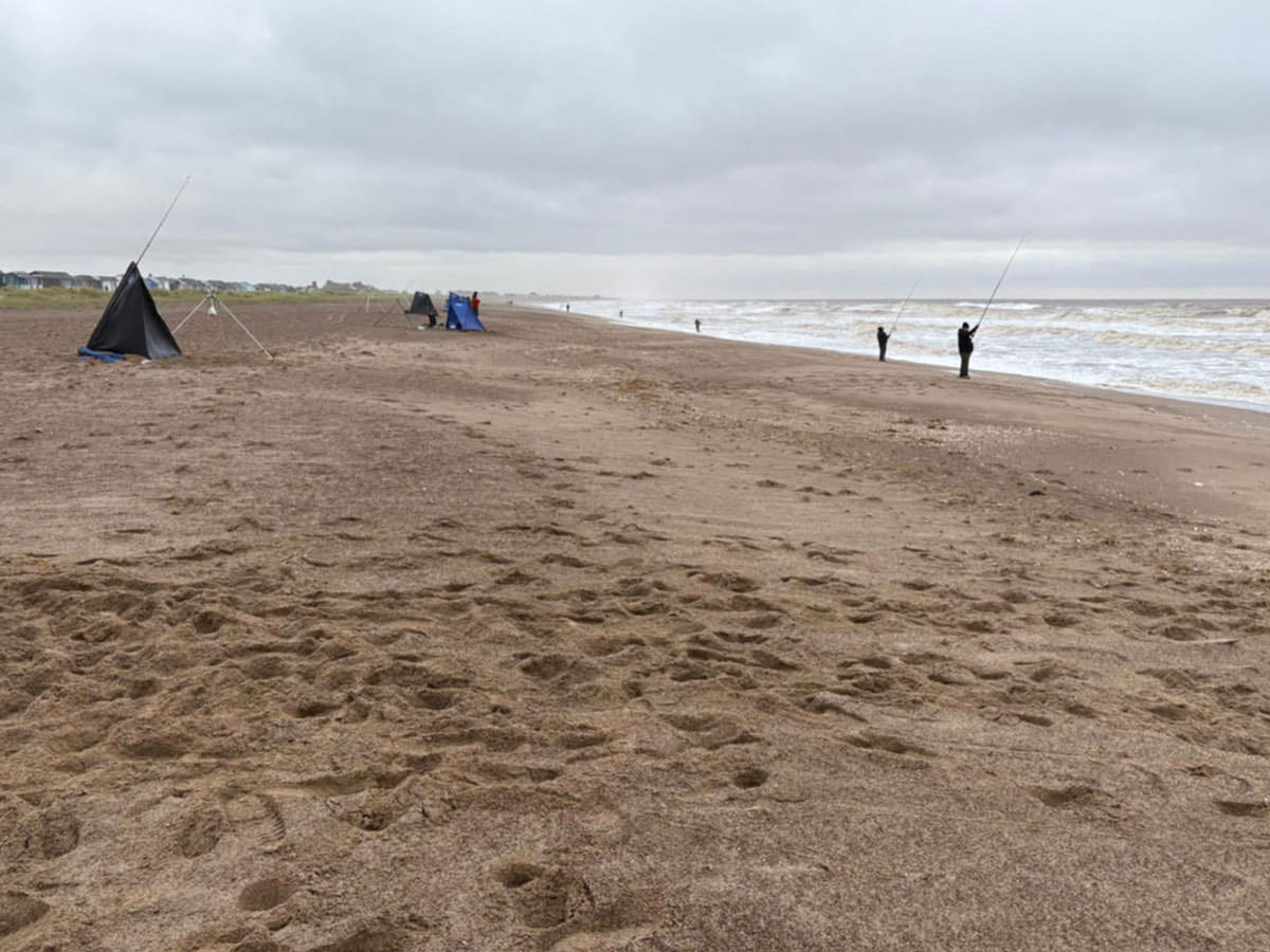 The match stretch looking North