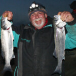 Second placed Simon Docker Drayton, with a lovely brace of silver bars Second placed Simon Docker Drayton, with a lovely brace of silver bars