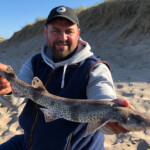 Richard Leighton with one of the the longest round fish Richard Leighton with one of the the longest round fish