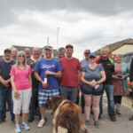 To the winners, the spoils!! Gina Parker (pink top) presented the prizes to the winners, along with a bottle of wine to Adie. Thanks for the buffet too Gina To the winners, the spoil