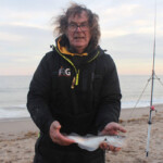 John Spalton with a decent size whiting John Spalton with a decent size whiting