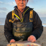 Match organiser Russ Parsons with a 37cm whiting Match organiser Russ Parsons with a 37cm whiting