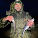 Chris Allsopp with a double shot of whiting, Chris just missed out on the prizes tonight and came in fifth place Chris Allsopp with a double shot of whiting