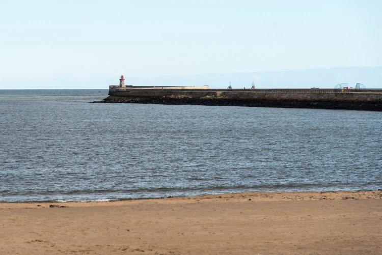 North east pier and beach