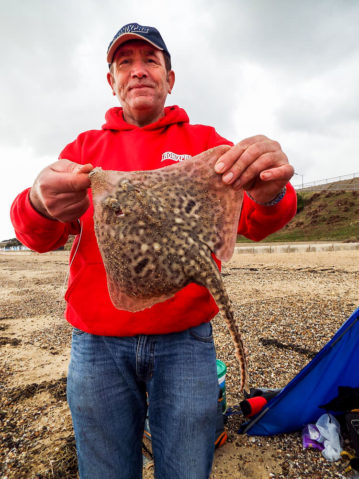 John displays the markings on a small ray