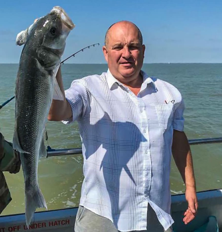 Gary Weare with his 11lb bass